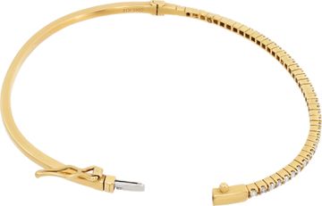 18K Gold Diamond Bangle with 0.61 CT G-H VS-SI Diamonds