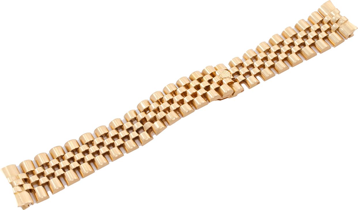 18k Rolex Jubilee bracelet- 20 x 16 mm- 6 1/2 inches long