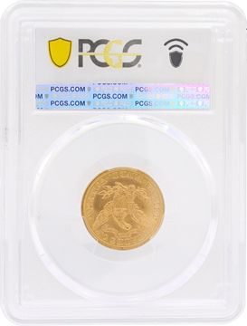 1908 $5 Gold Liberty Coin. PCGS graded ms 64.