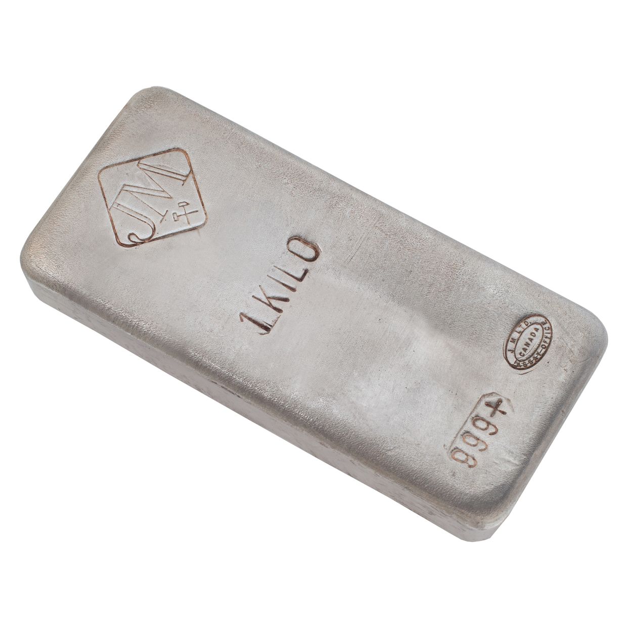1 KILO Silver JM Johnson Matthey Canada Vintage Poured | Gray & Sons