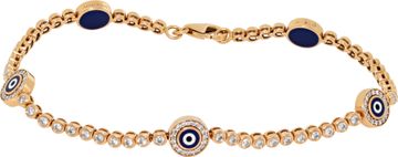 Aaron Basha The Liza evil eye diamond bracelet in 18k rose gold Aaron Basha The Liza evil eye diamond bracelet in 18k rose gold Bracelet Collection
