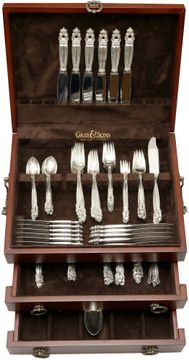Georg Jensen Sterling Silver Acorn Flatware Set
