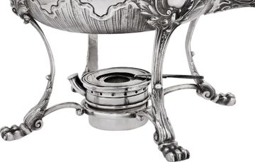 Antique Victorian English Sterling Silver Four-Piece Tea set