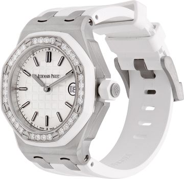 Audemars Piguet Royal Oak Offshore Ladies in stainless steel with diamond bezel