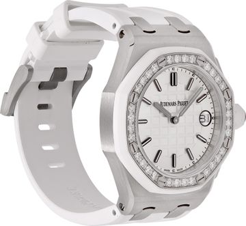 Audemars Piguet Royal Oak Offshore Ladies in stainless steel with diamond bezel