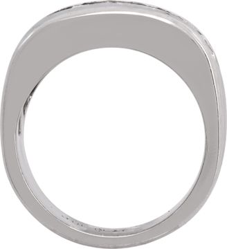 Baguette diamond platinum ring