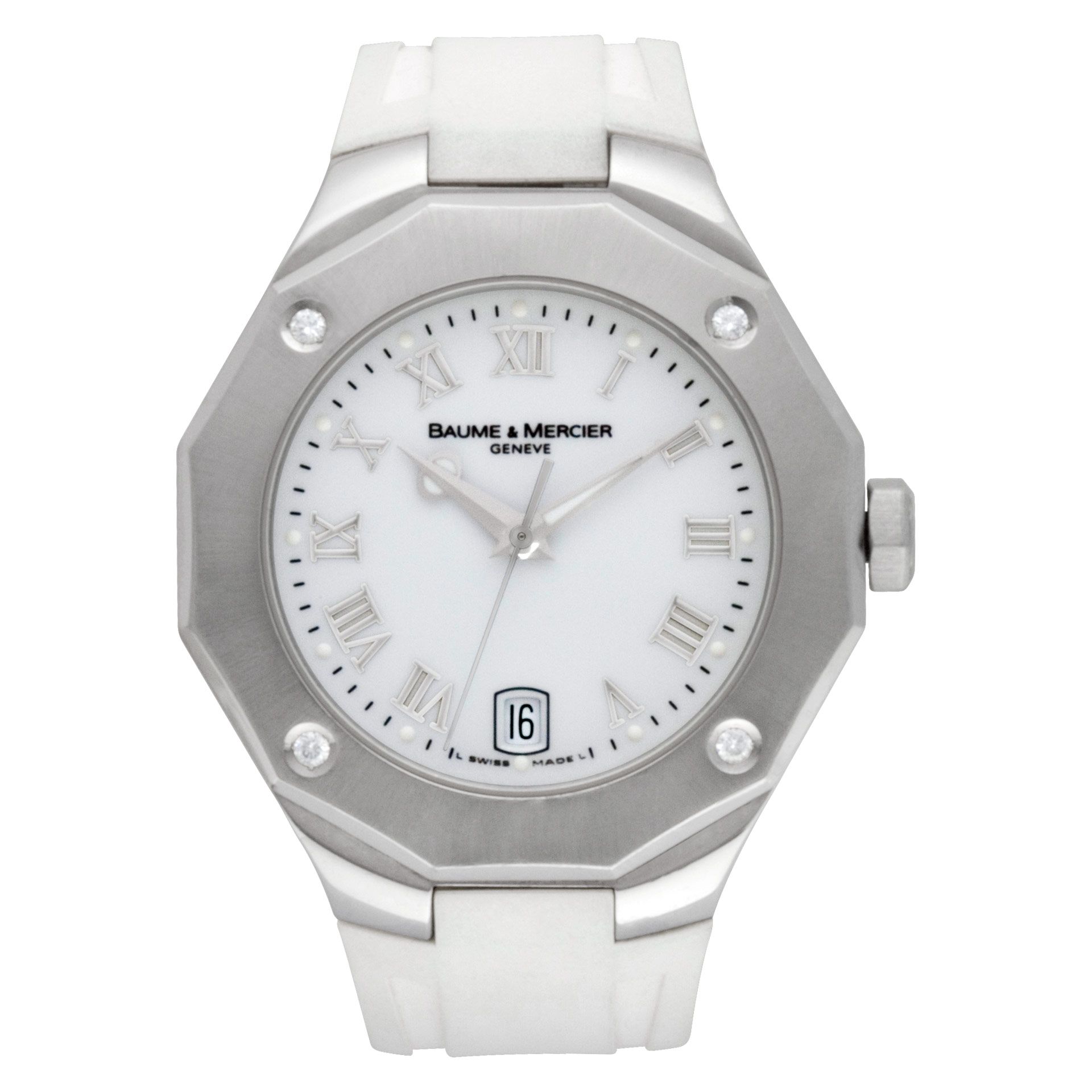 Pre-owned Baume & Mercier Riviera 65575 stainless steel | Gray & Sons