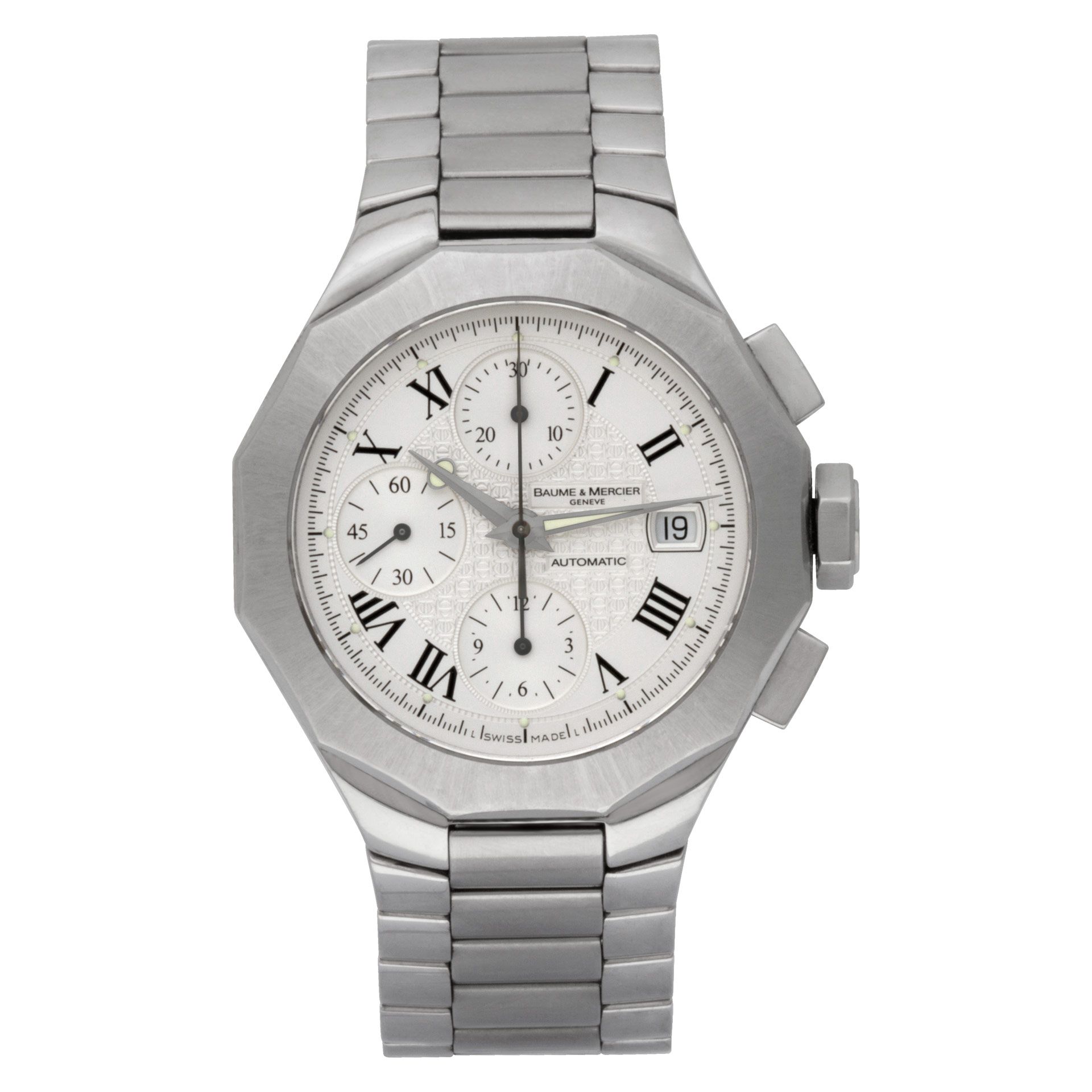 Pre-owned Baume & Mercier Riviera 65539 stainless steel 41mm