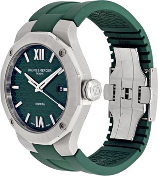 Baume & Mercier Riviera MOA10618 Stainless Steel Green dial 42mm Automatic watch