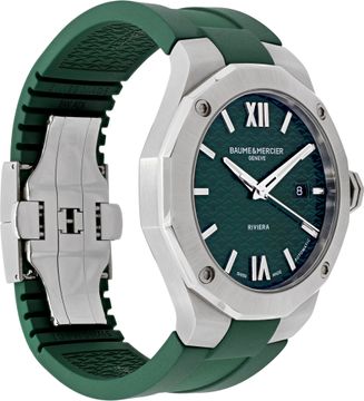 Baume & Mercier Riviera MOA10618 Stainless Steel Green dial 42mm Automatic watch