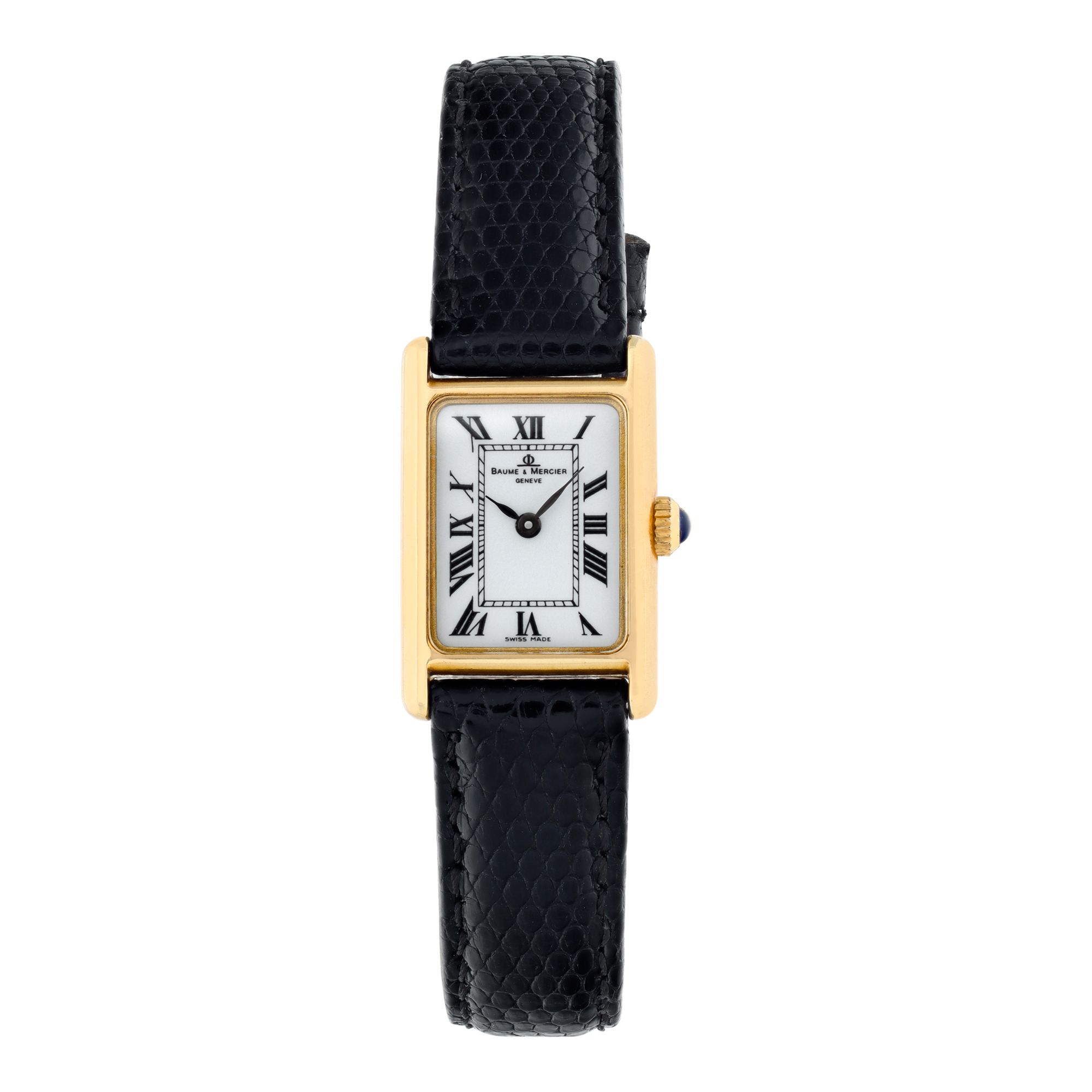 Preowned Baume & Mercier Tank 98452 14k 19.5mm Quartz | | Gray & Sons