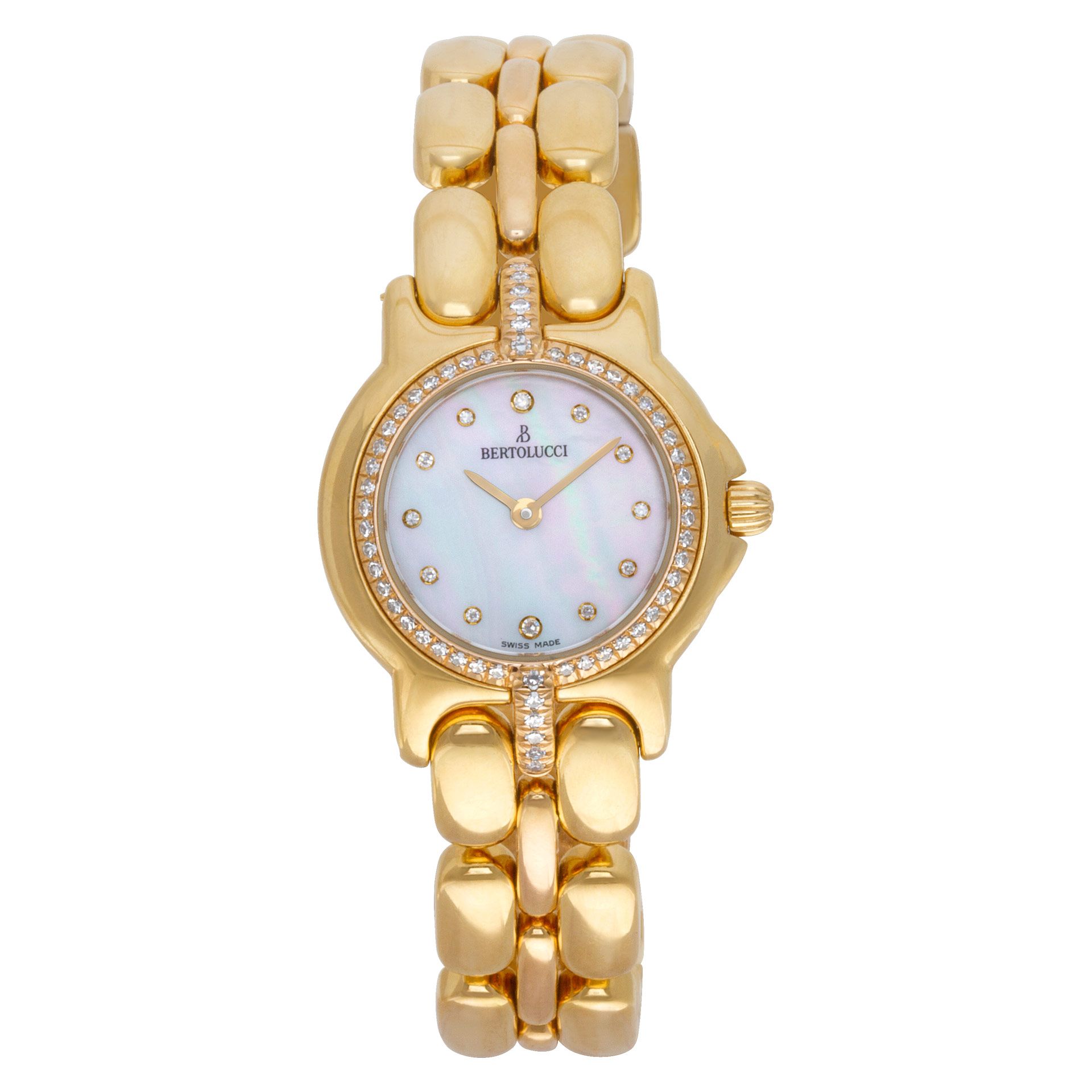Pre-owned Bertolucci Pulchra 111805568 in 18k YG Mother of