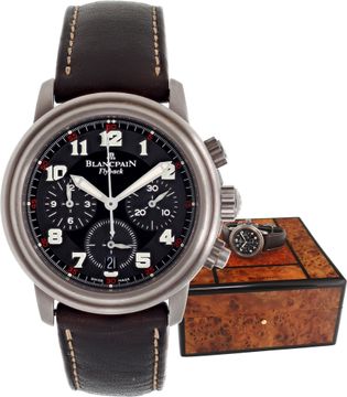 Blancpain Leman Flyback Chronograph in titanium Blancpain Leman 38mm 2185F-1130-63B