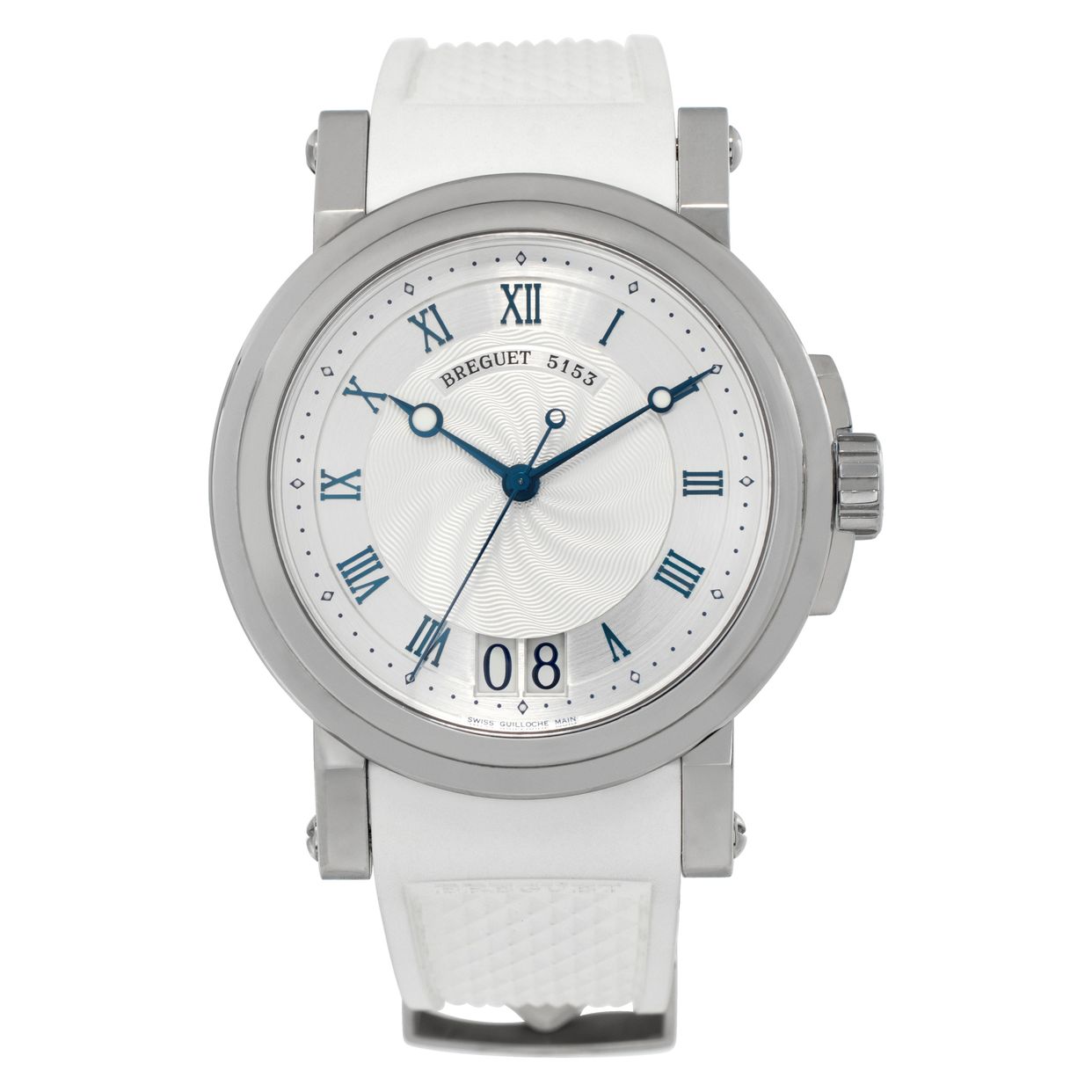 Pre-owned Breguet Big Date 5817 stainless steel 39mm auto wa