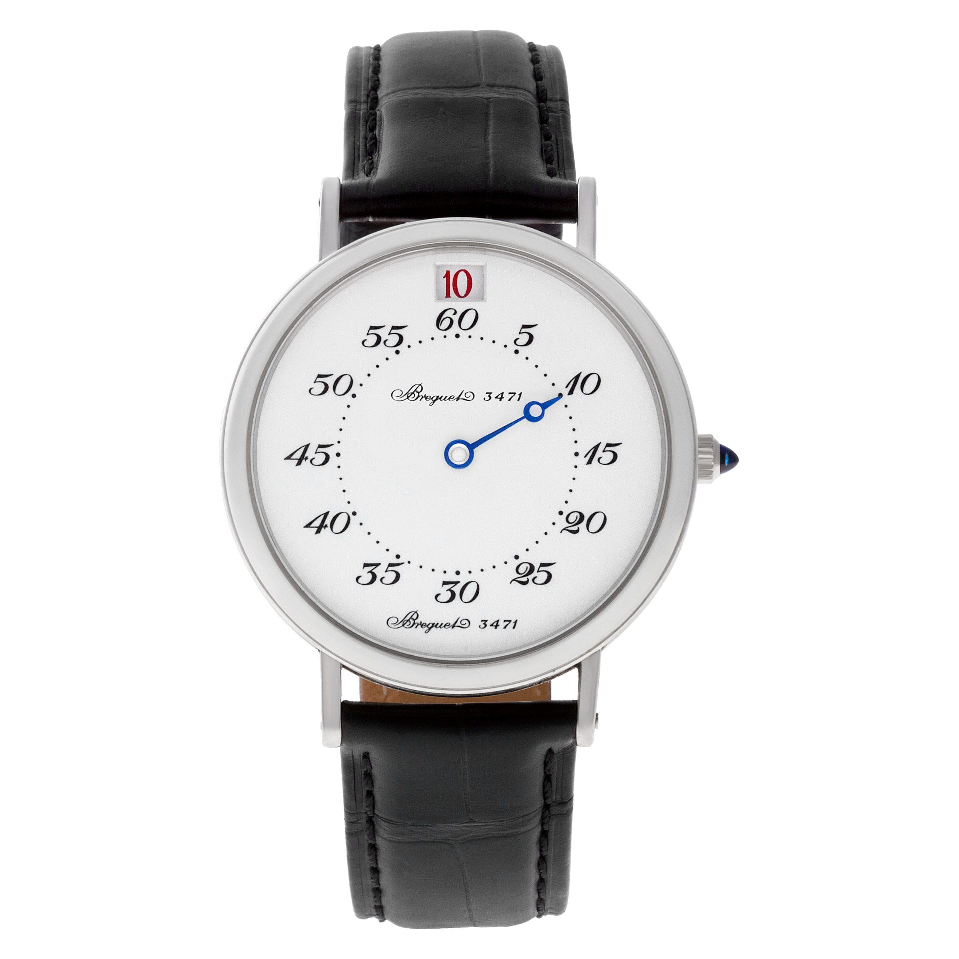 Used Breguet Jump Hour 3420 Platinum Porcelain Dial 36mm |