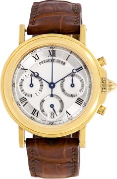 Breguet Marine Chronograph 18k yellow gold Breguet Marine 36mm 3460BA Mens Watch Collection