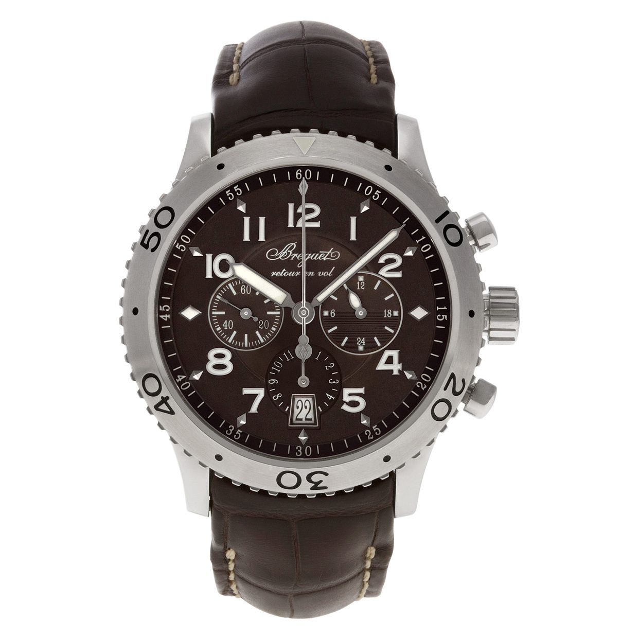 Pre-owned Breguet Type XXI 3810ST/92/9ZU stainless steel |