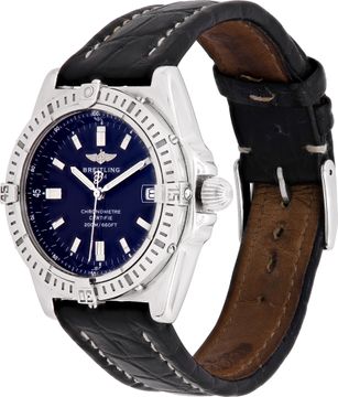 Breitling N/A A77346 steel blue-black dial 35mm Quartz watch