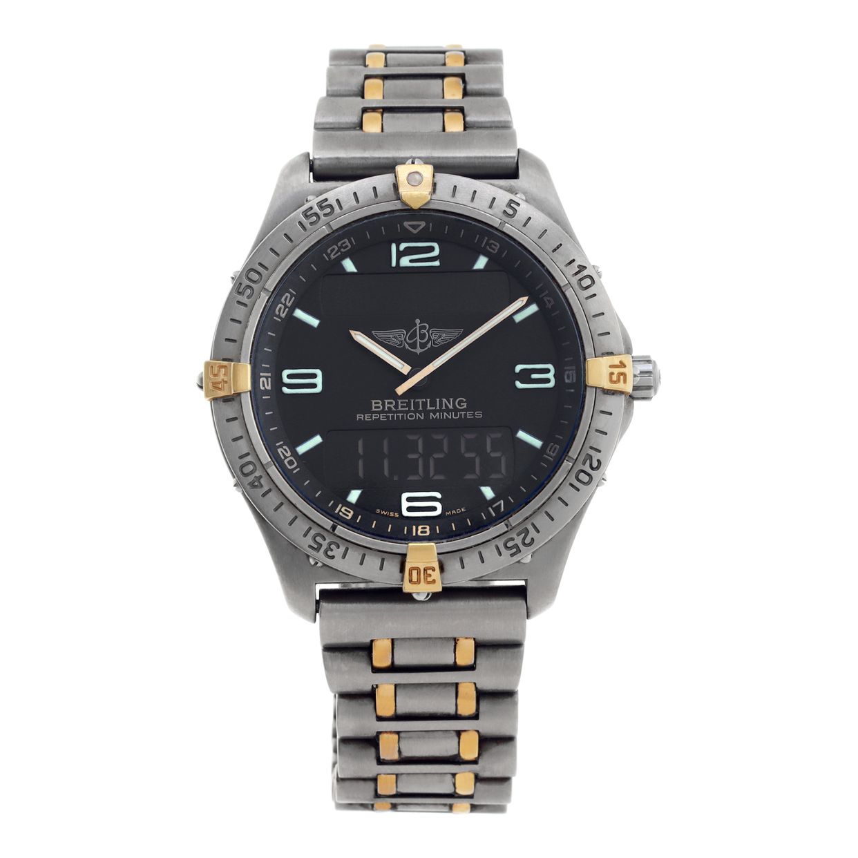 Pre-owned Breitling Aero Space F65062 18k & titanium 40m |