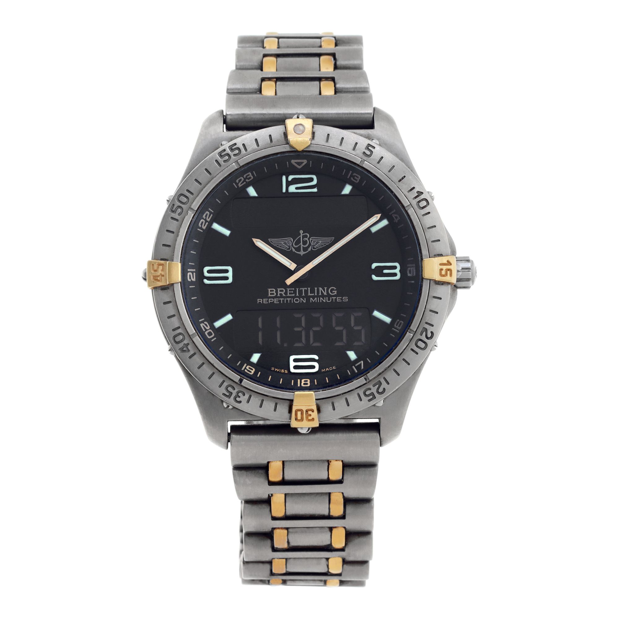 Pre-owned Breitling Aero Space F65062 18k & titanium 40m |