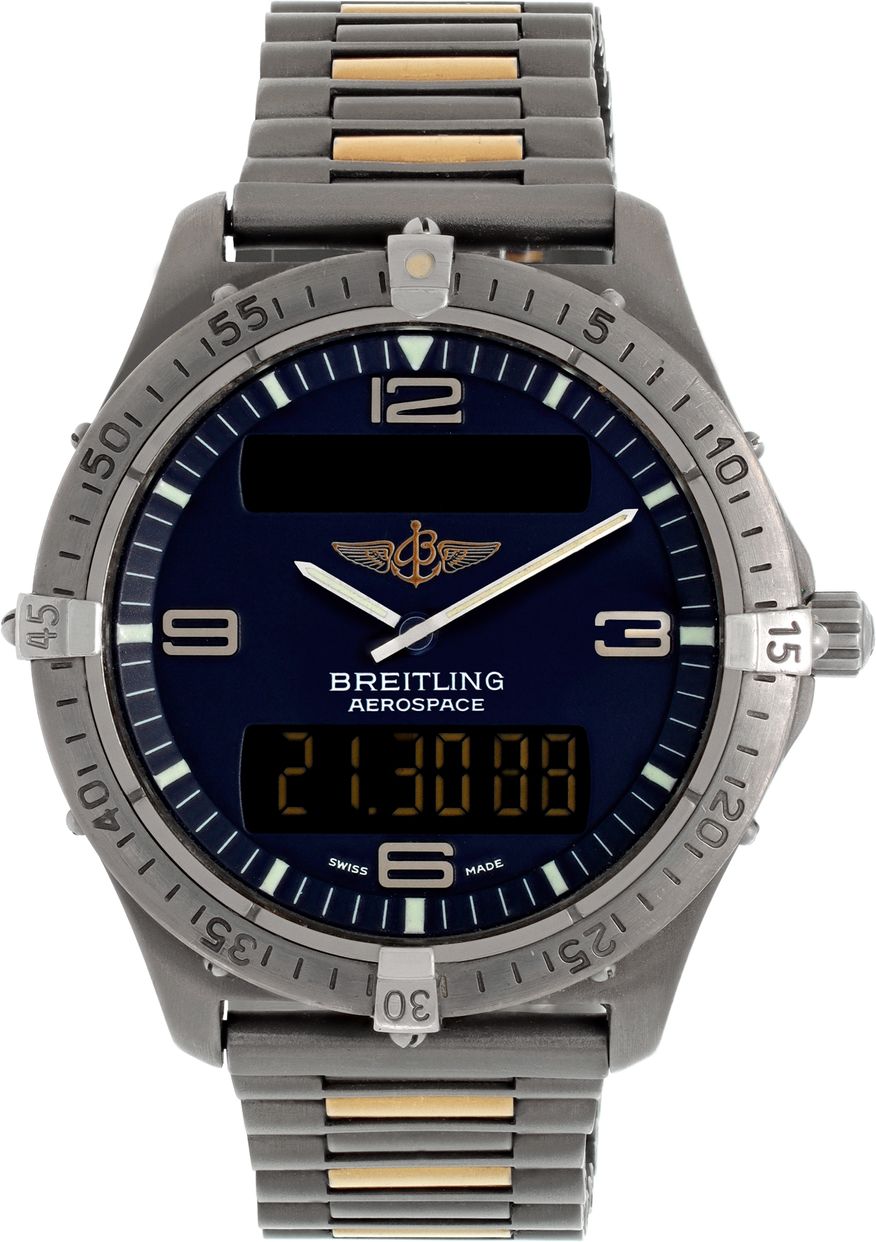 BREITLING aerospace avantage グレー Breitling Aerospace Titanium Chronometer Gray Dial E75362 - DAN R