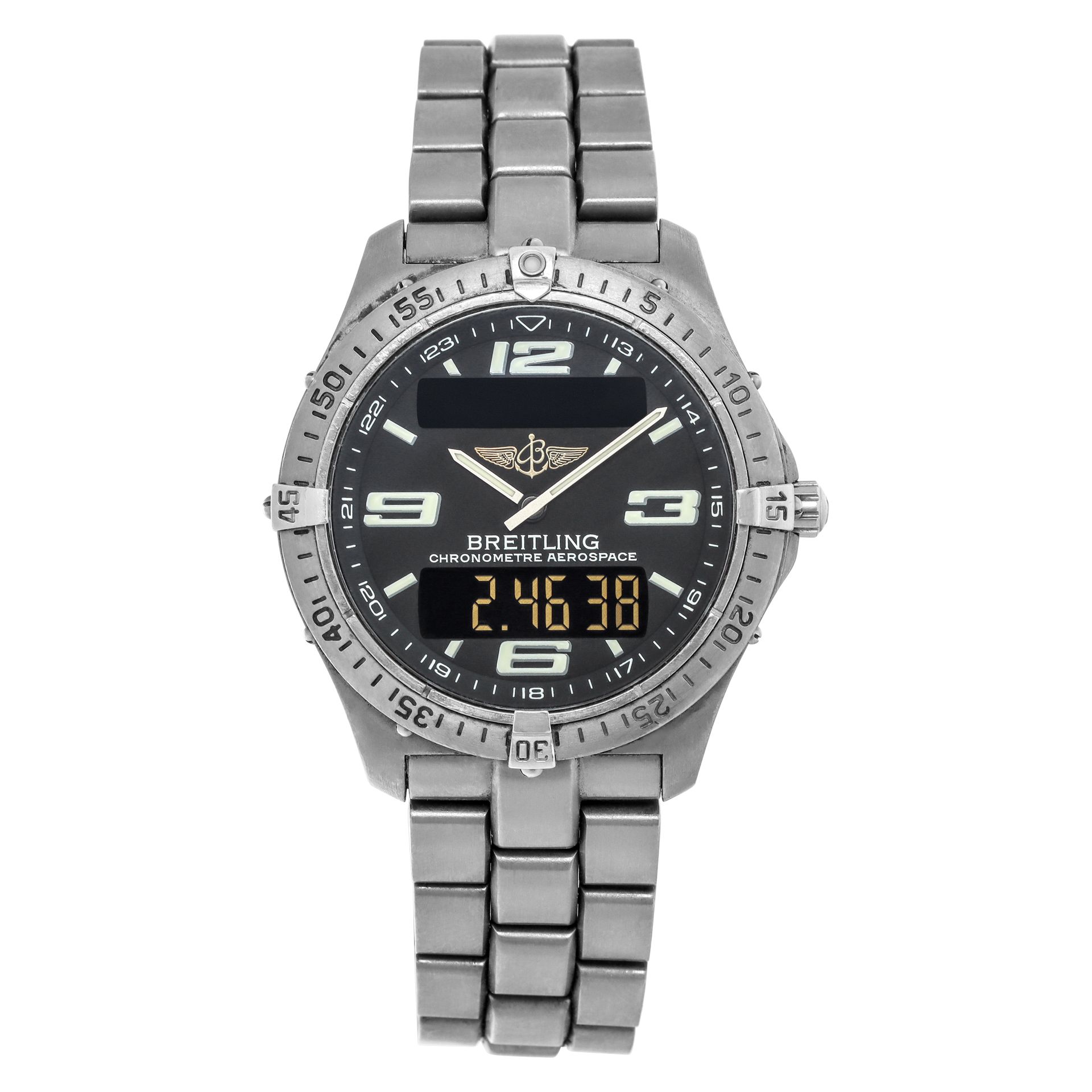 Pre-owned Breitling Aerospace e75362 Titanium Gray W527759