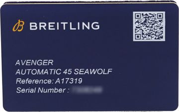 Breitling Avenger A17319 Stainless Steel 45mm auto watch