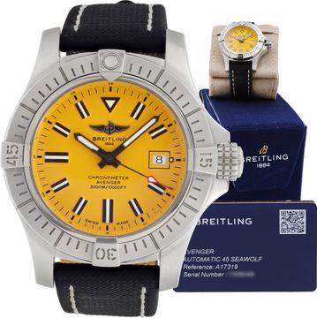 Breitling Avenger A17319 Stainless Steel 45mm auto watch Breitling Avenger 45mm A17319 Mens Watch Collection