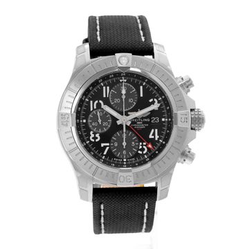 Breitling Avenger A24315 Steel Black dial 45mm Auto