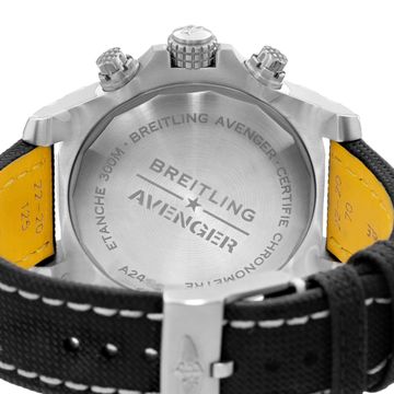 Breitling Avenger A24315 Steel Black dial 45mm Auto