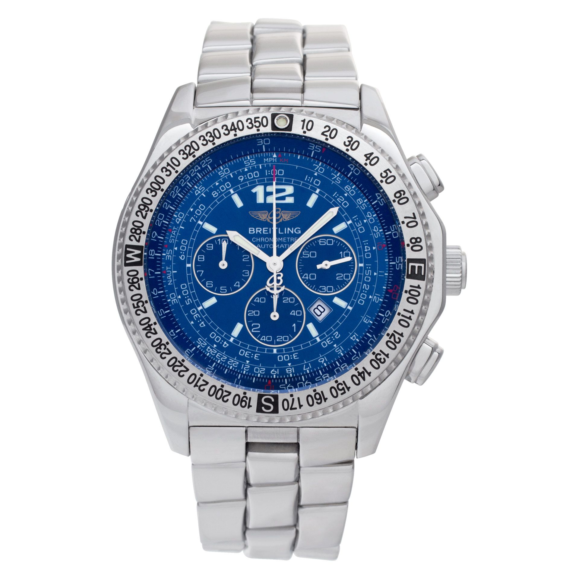 Used Breitling B2 A42362 Stainless Steel Blue dial 43mm | Gray & Sons