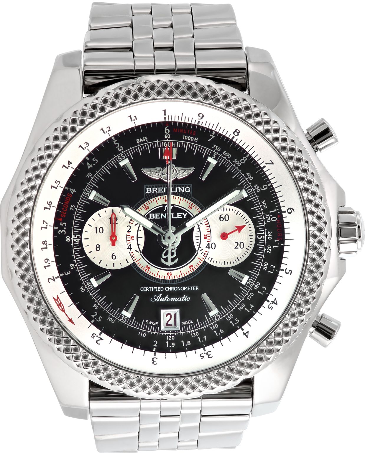 Used Breitling Bentley A26364 Stainless Steel 47mm auto watc
