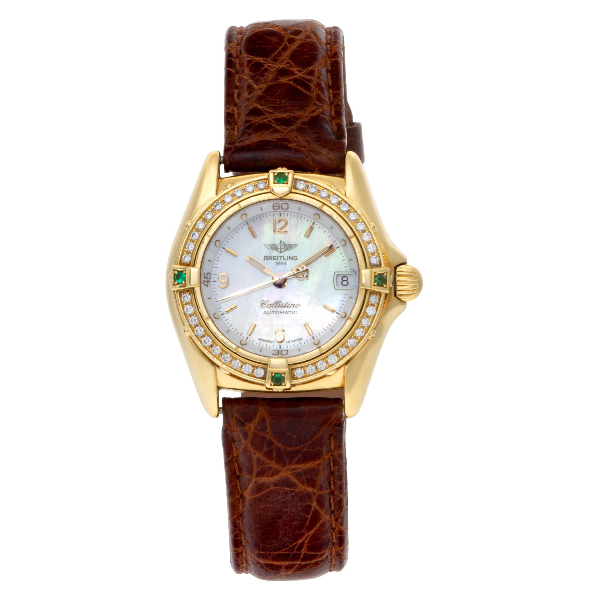 Used Breitling Callistino k31043 18k White dial 29mm Automatic