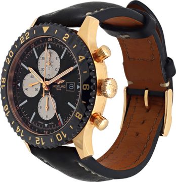 Breitling Chronoliner r24312 18k rose gold Black dial 46mm Automatic watch