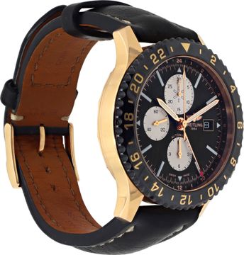 Breitling Chronoliner r24312 18k rose gold Black dial 46mm Automatic watch