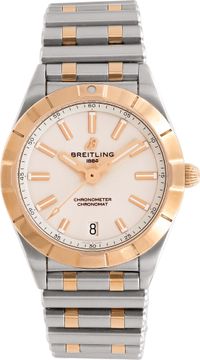 Breitling Chronomat U77310 18k & steel 32mm Quartz watch