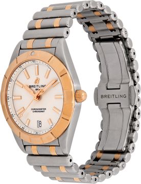 Breitling Chronomat U77310 18k & steel 32mm Quartz watch