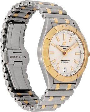 Breitling Chronomat U77310 18k & steel 32mm Quartz watch