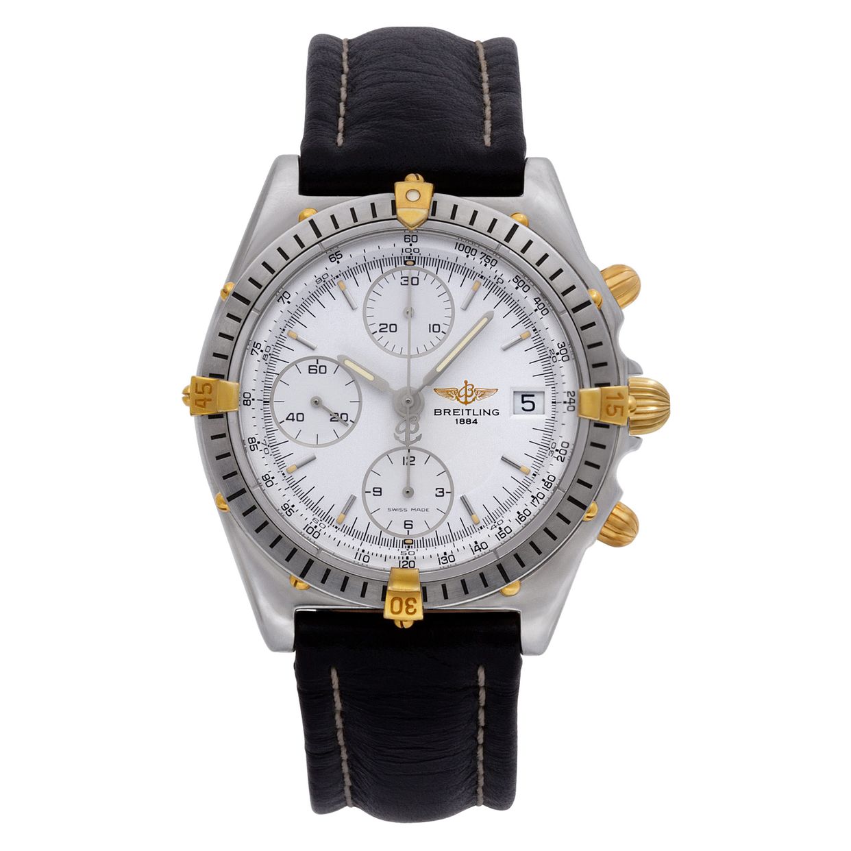 Used Breitling Chronomat B13048 Stainless Steel White dial