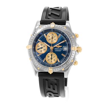 Breitling Chronomat B13050.1 Steel & Yellow Gold Blue dial 39mm Auto