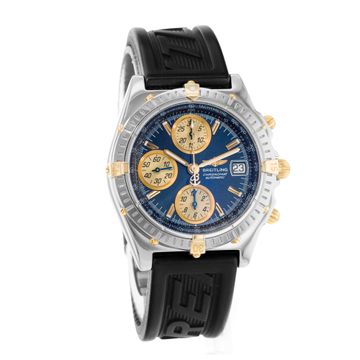 Breitling Chronomat B13050.1 Steel & Yellow Gold Blue dial 39mm Auto