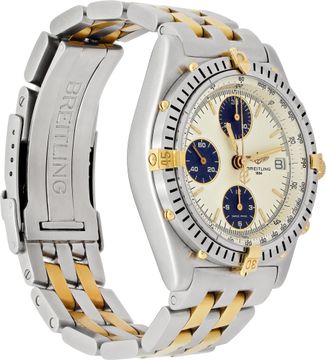Breitling Chronomat b13050 18k & steel 39mm auto watch