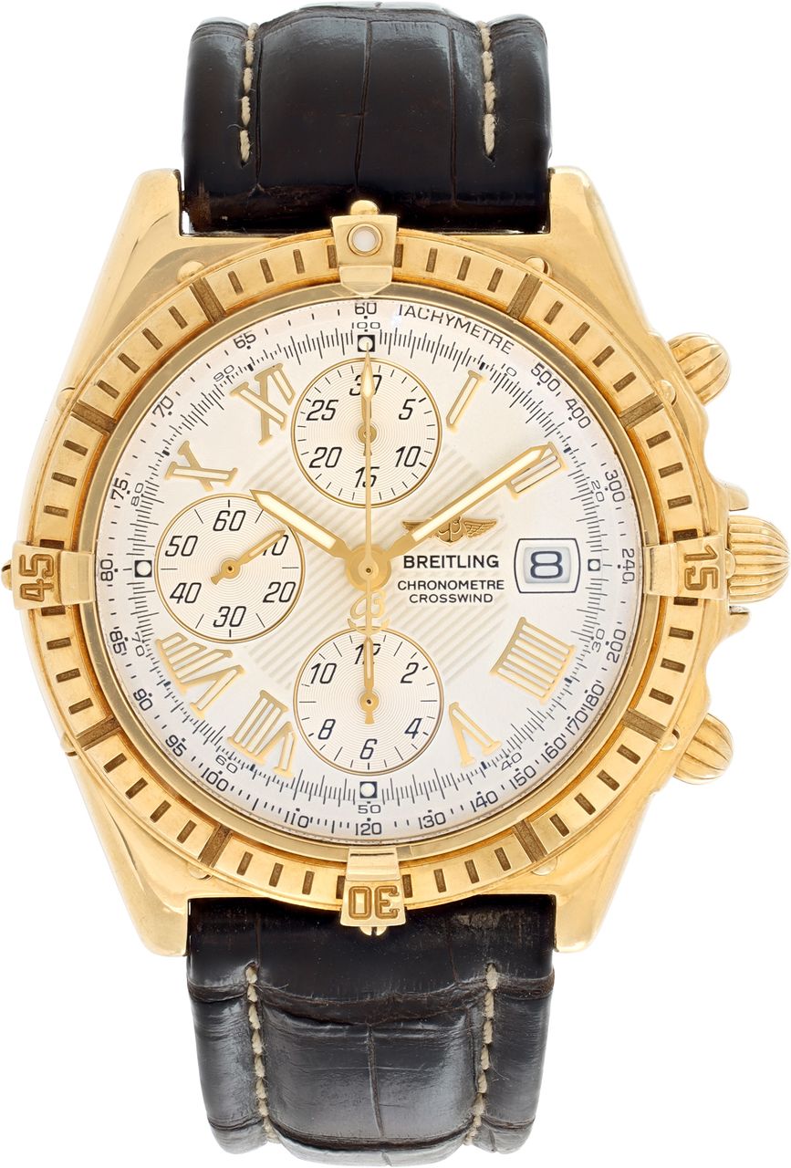 Used Breitling Chronomat Crosswinds in 18k Yellow Gold | Gray & Sons