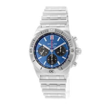 Breitling Chronomat B01 42 AB0134 Steel Blue dial 42mm Auto