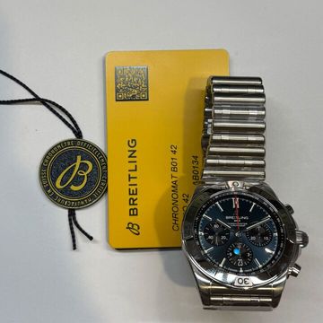 Breitling Chronomat B01 42 AB0134 Steel Blue dial 42mm Auto