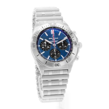 Breitling Chronomat B01 42 AB0134 Steel Blue dial 42mm Auto