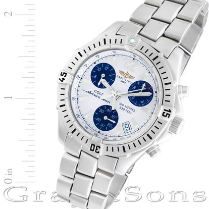 Pre-owned Breitling Colt A53350 stainless steel 38mm Quartz