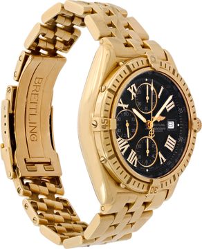 Breitling Crosswind K13055    18k Yellow Gold    Black dial 43mm    Automatic wa