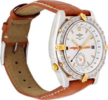 Breitling Duograph B15507 Stainless Steel    White dial 40mm    Automatic watch