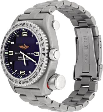 Breitling Emergency in titanium with a matte black dial